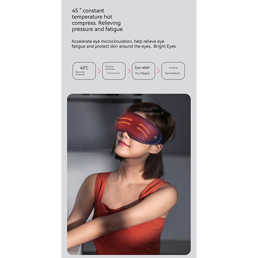Smart Bluetooth Connection Heated Vibrating Massage Eye Massager