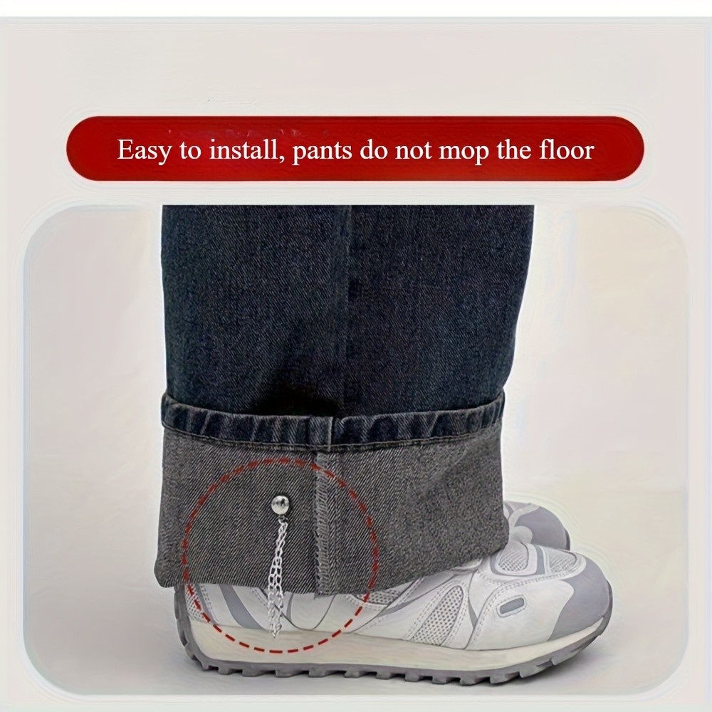 Multi-Functional User Friendly Sturdy 6 Women's No-Sew Adjustable Pant Hem Clips