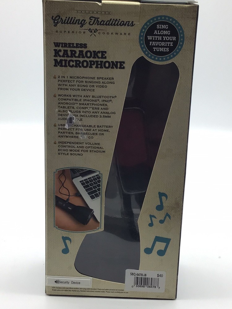 Grilling Traditions Wireless Karaoke Microphone