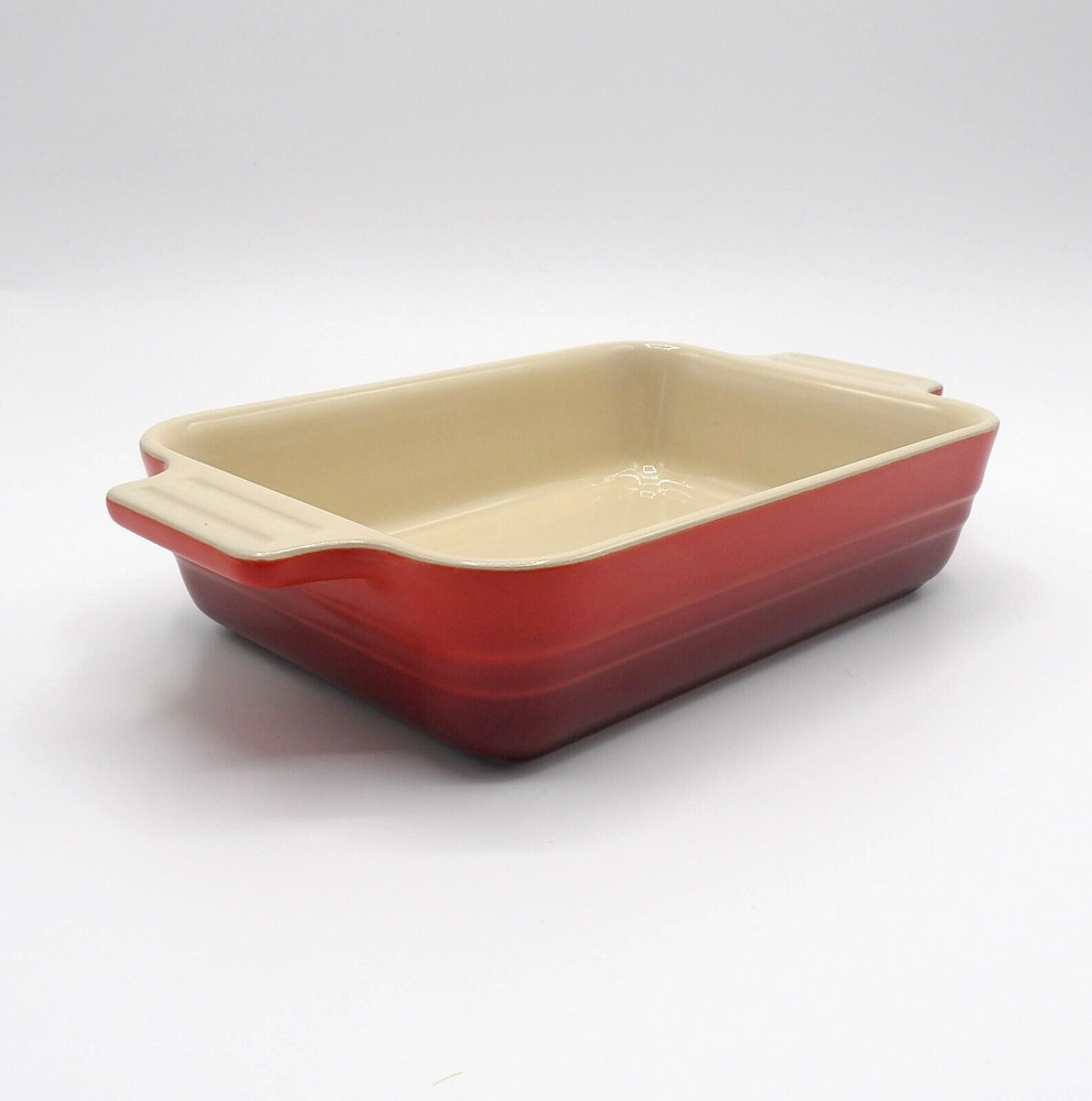 CERISE (CHERRY) BY LE CREUSET 7” RECTANGULAR BAKER BAKING DISH NEW