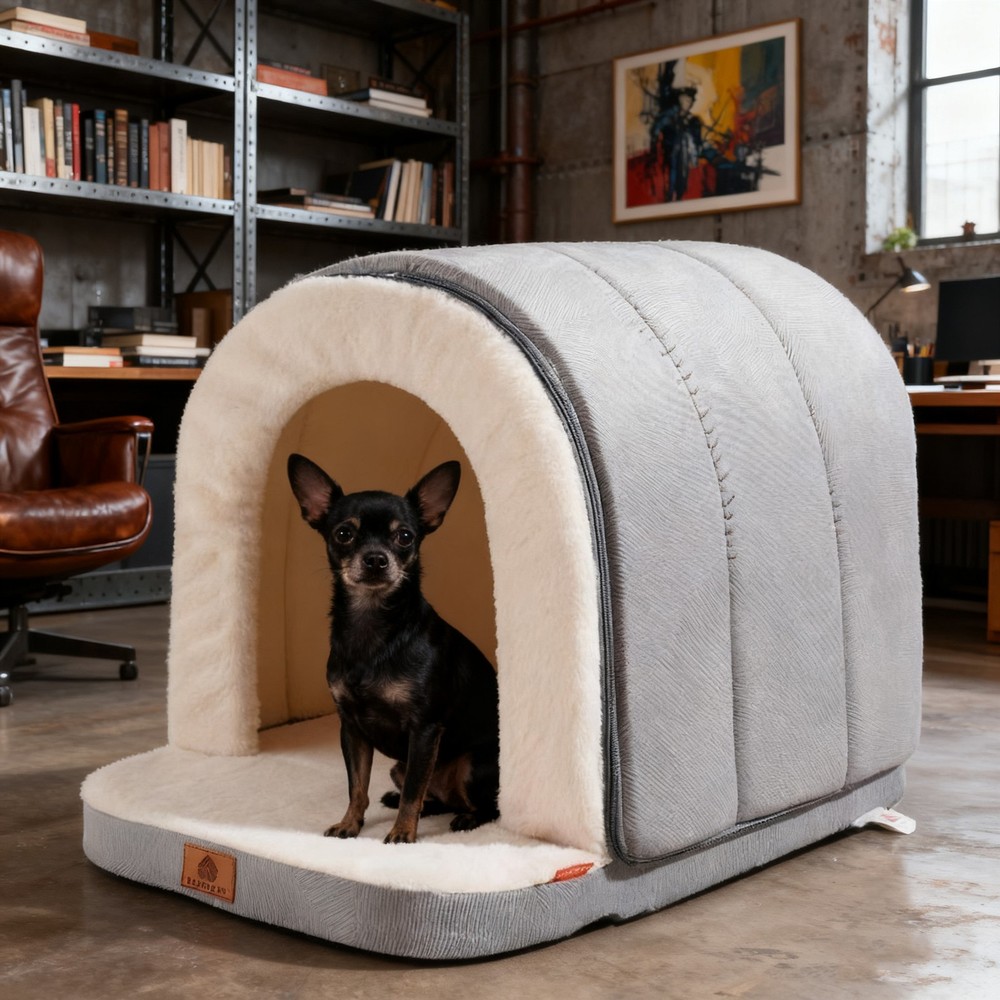 Cave-Style Warm Deep Sleeping Snug Cat Cave Dog House