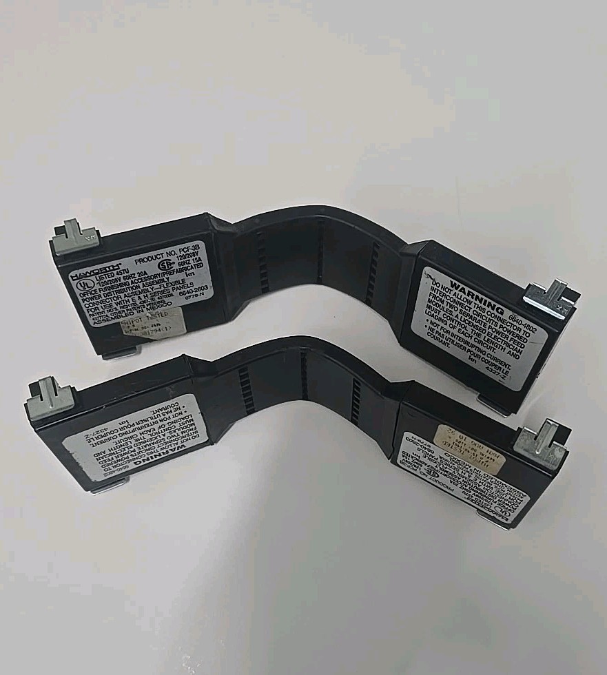 (2) HAWORTH PCSS-3B Electrical Cable Wire Connector Cubical Panel 6640-4802 8"