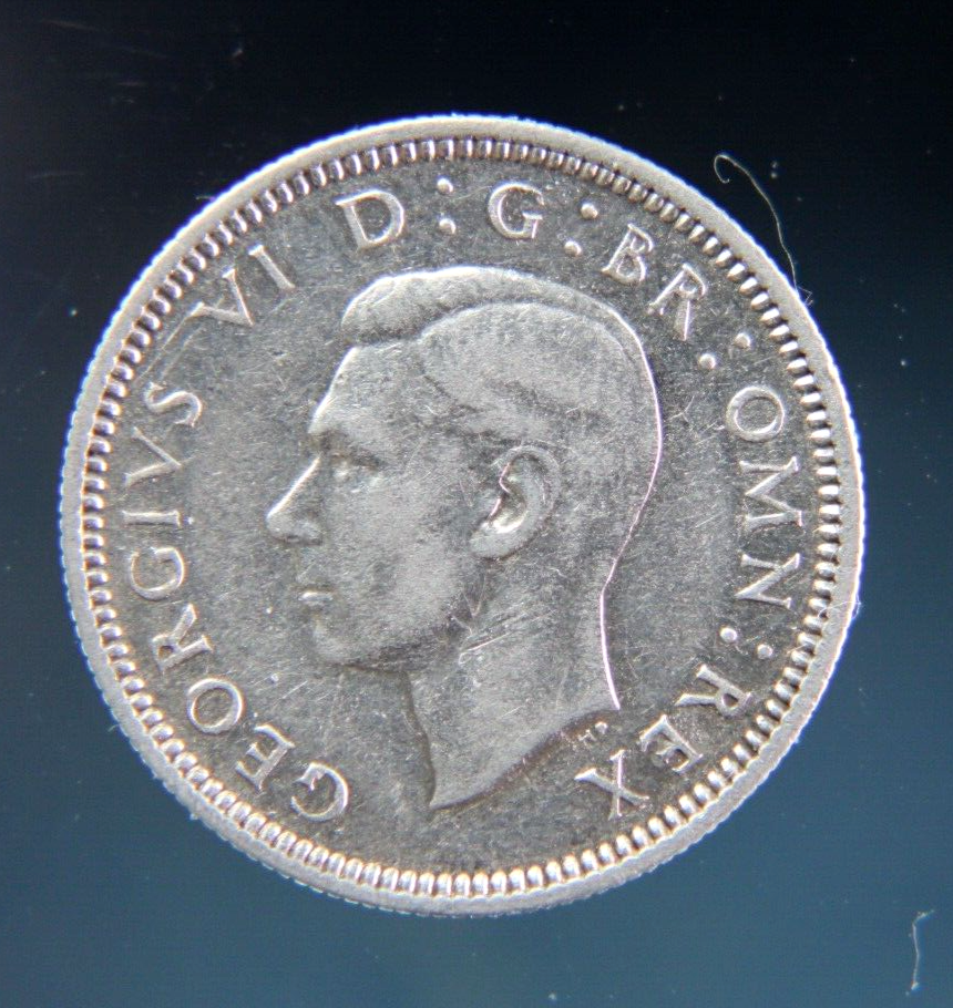 Great Britain, Six Pence 1939 silver coin,#3