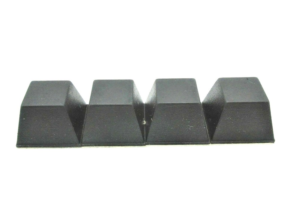 1/2" H x 3/4" Sq Rubber Feet Bench Top Electronics with 3M Adhesive Backing
