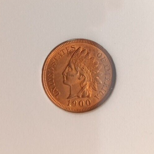 1900 1C Indian Head Cent GEM BU Red