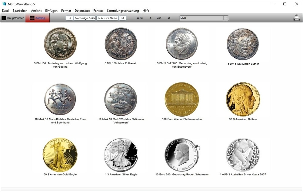 GS Coin Manager 5 Software Program to Manage Your Coin Collection