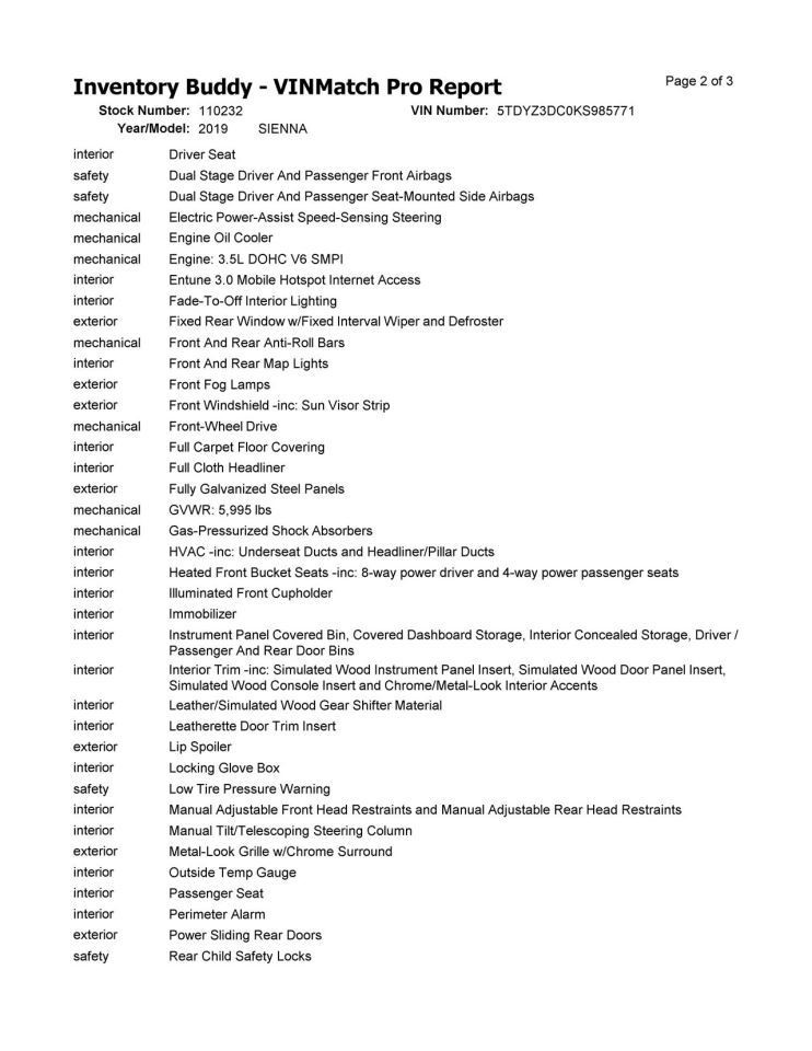 Radiator Core Support Fits 18-20 SIENNA 10301940