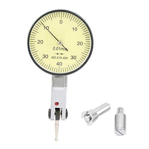 Dial Test Indicator, Lever Test Indicator Aluminum Dial Gauge Meter Tool for