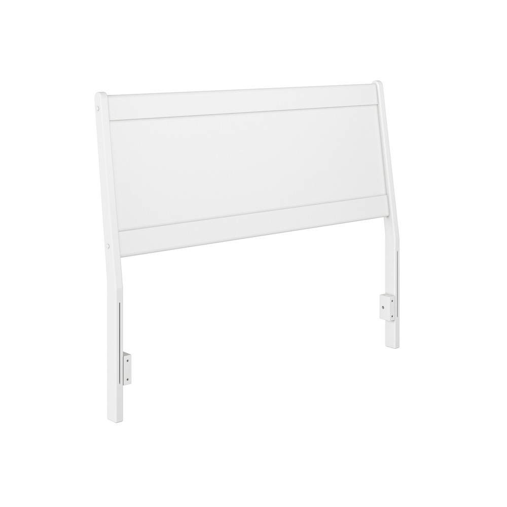Casanova Full Solid Wood Panel Headboard in White