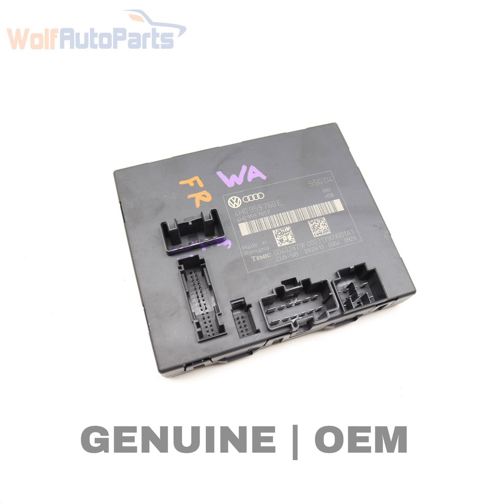 2013-2018 AUDI S8 - Front SEAT Control Module 4H0959760E