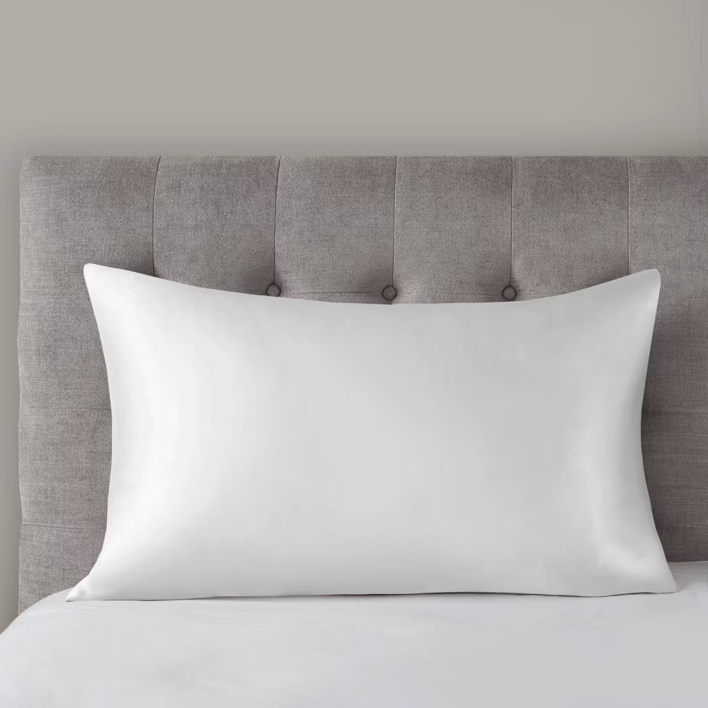 King Mulberry 100% Silk Pillowcase White