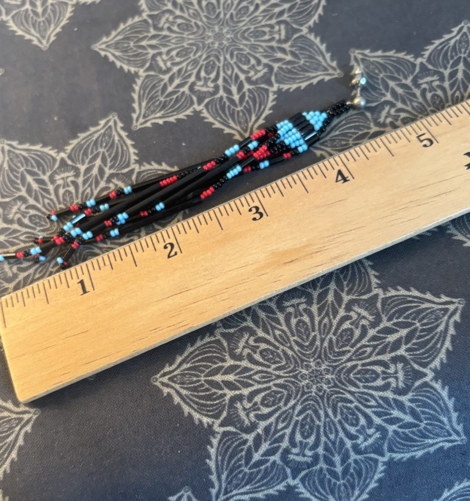 Vintage Native American Seed Bead Earrings