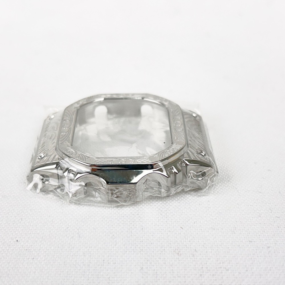 Bezel Mod Kit for Casio G-SHOCK - Silver Tone Venetian Patterned