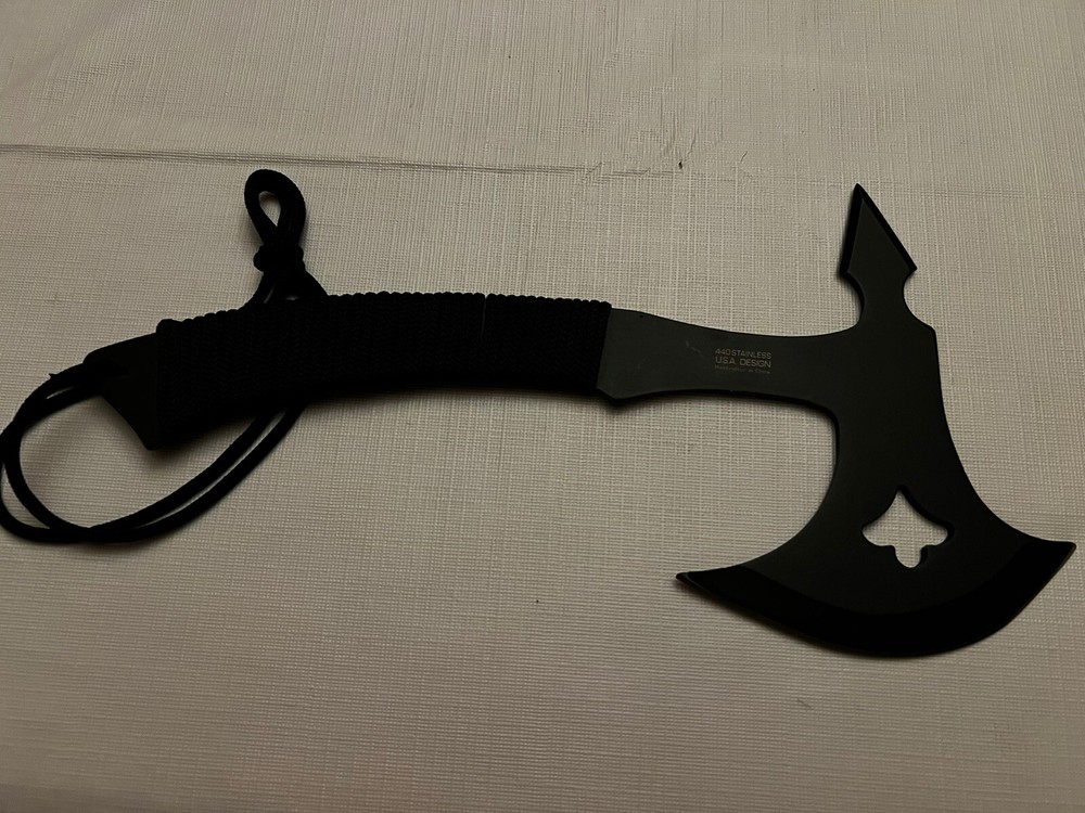 M Tech 11” Full Tang Throwing Axe Tomahawk Blade Knife with Sheath