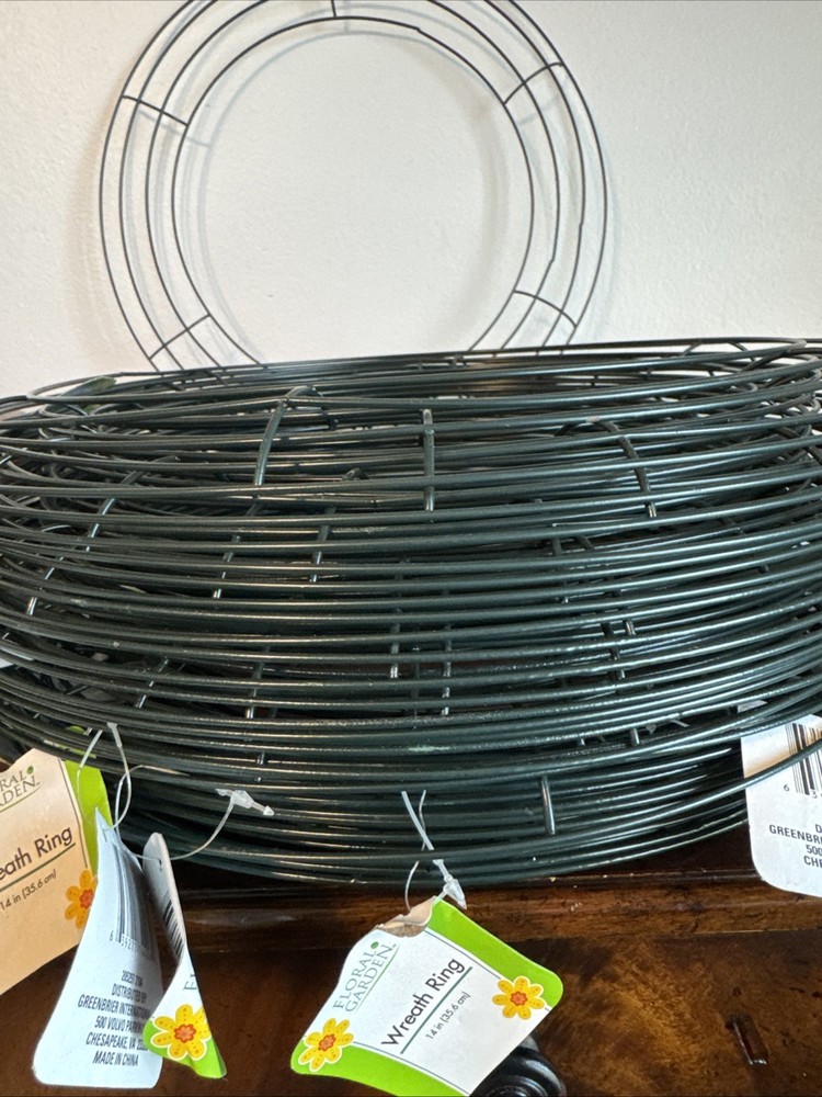 33 Pc. 14” Round Wreath Ring Forms Lot Set Floral Garden