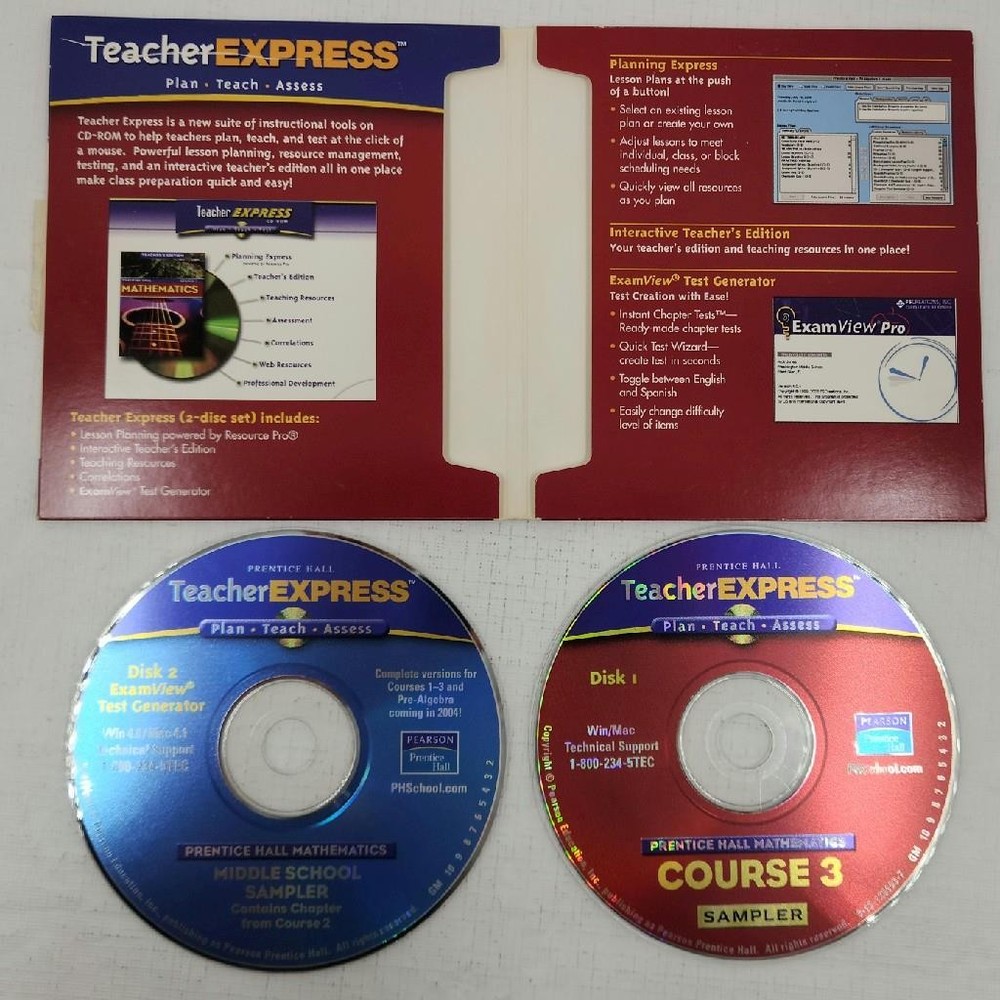 Prentice Hall Teacher Express Sampler Mathematics Course 3 CD-ROM