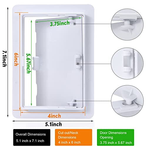 PNKKODW Plastic Access Panel for Drywall Ceiling
