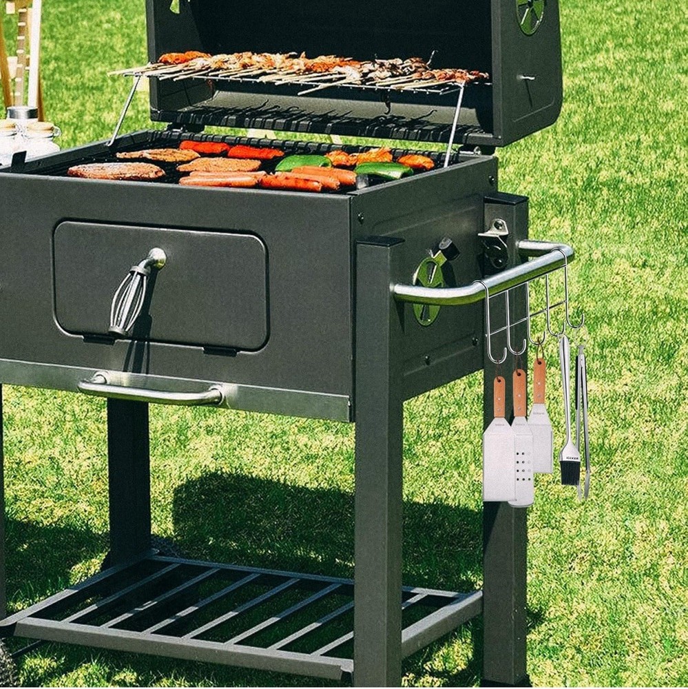 BBQ Hook Rack For Utensils, Brushes, Rags, Miscellaneous Uses.