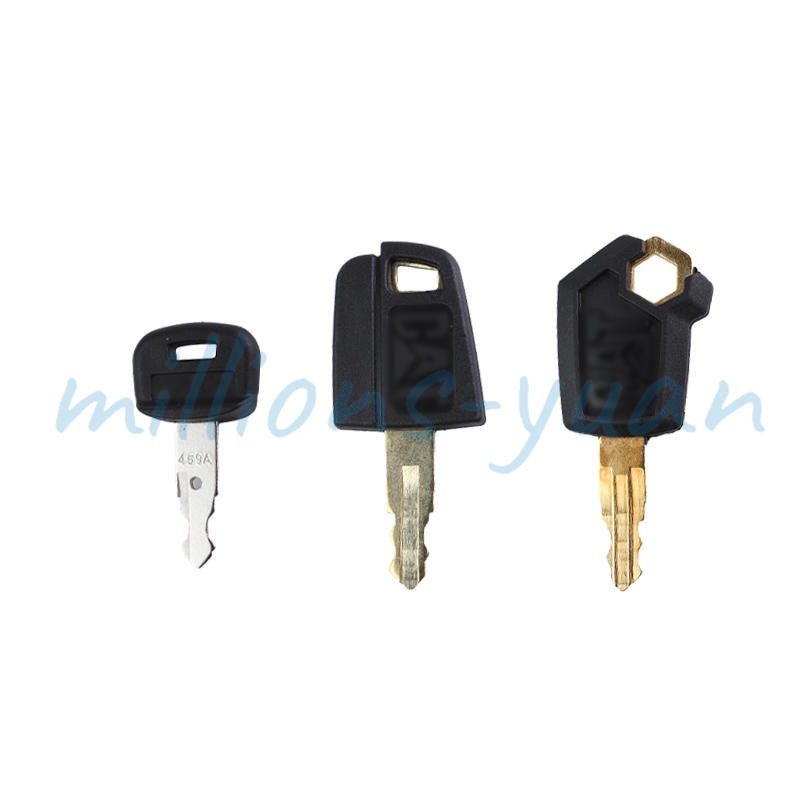 14pc Heavy Equipment Key Set Construction Ignition Keys For CAT Volvo