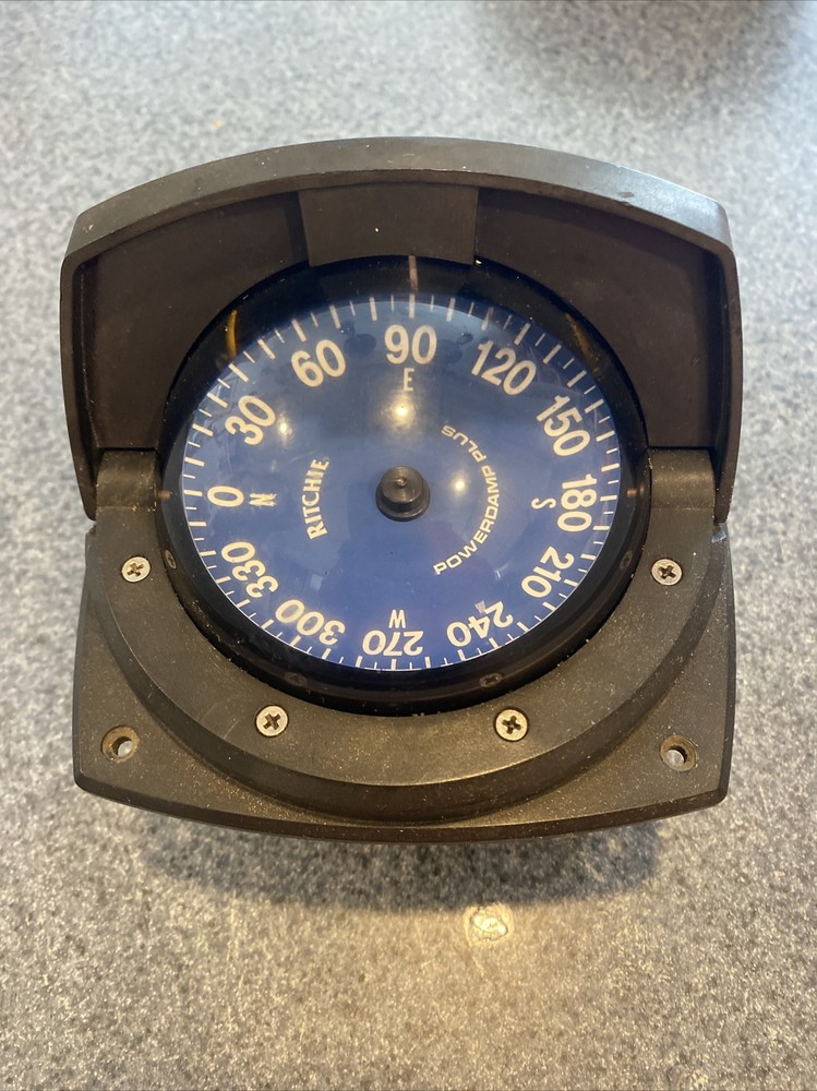 Ritchie Powerdamp Plus SS1000 Compass Blue Dial