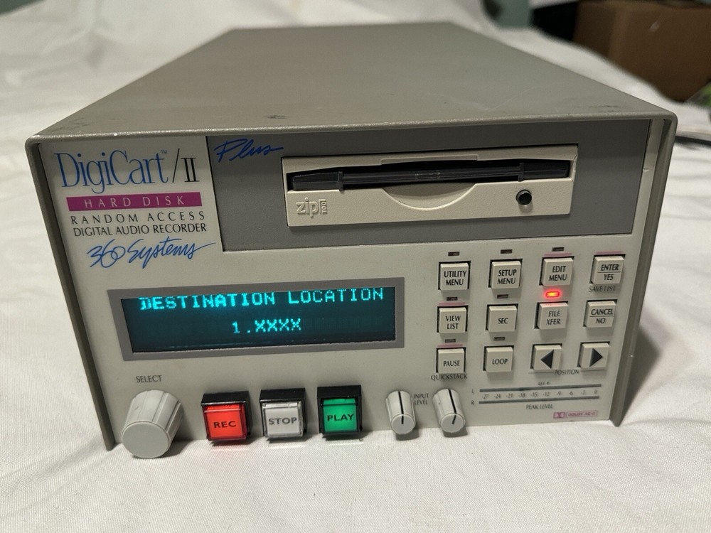 360 SYSTEM DIGICART/II DIGITAL AUDIO RECORDER COMPLETE