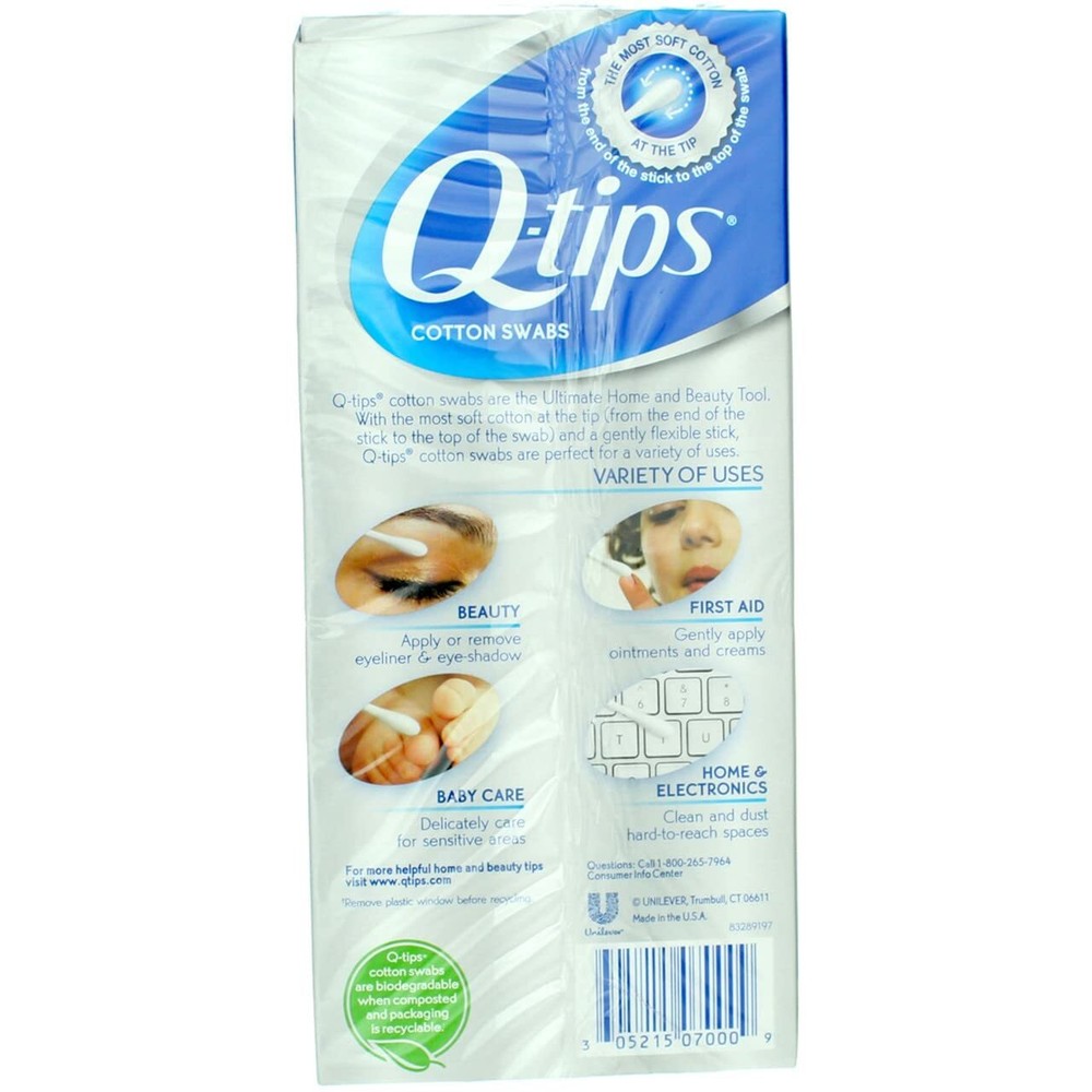 Q-tips Swabs 170 Each (Pack of 5)
