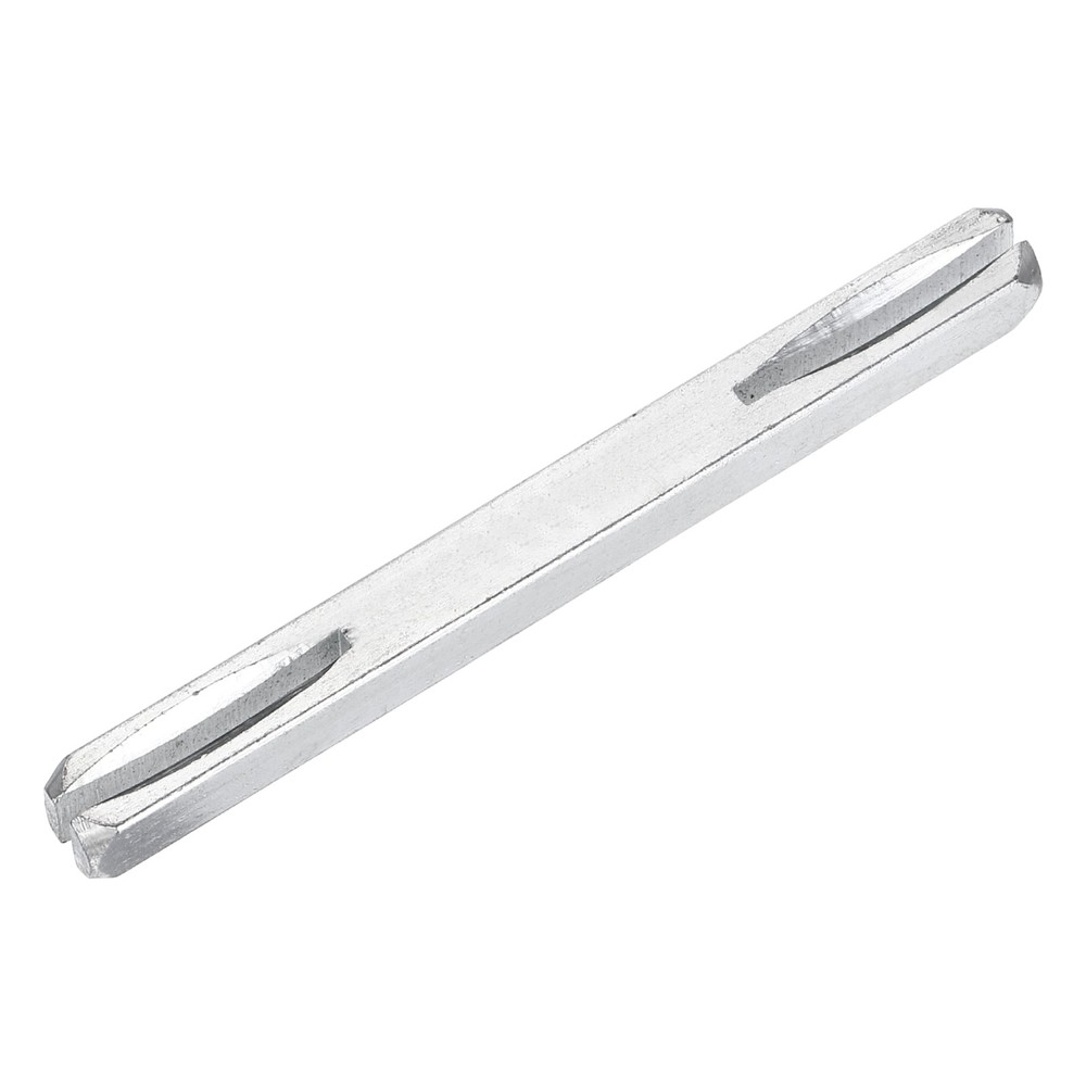 Door Knob Spindle, 90mm Long Door Handle Spindle Replacement, Silver Tone