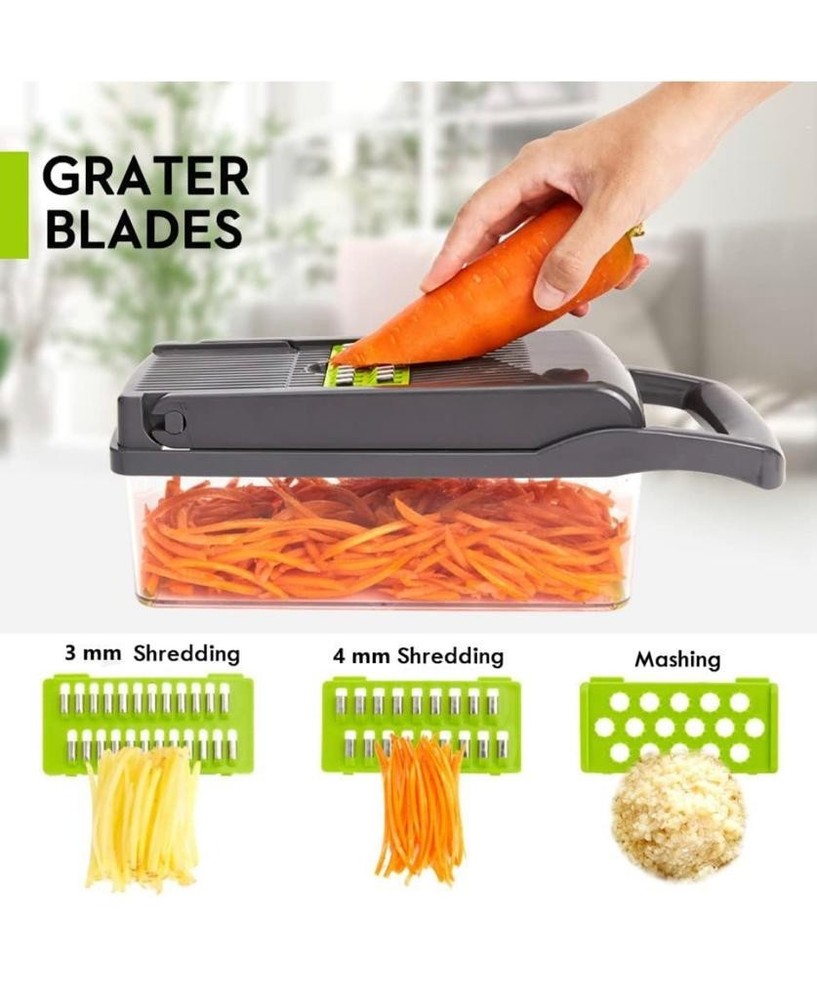 Kitchen Ideas Veggie Slicer/ Onion Chopper Pro - Gray
