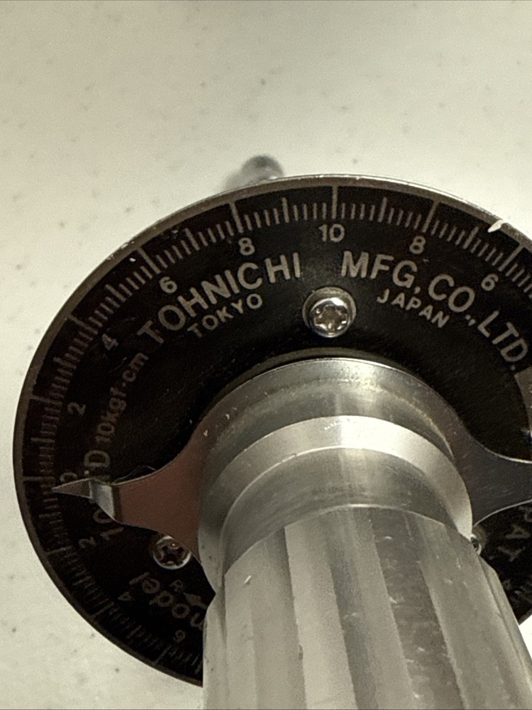Tohnichi 10 FTD Dial Indicating Type Torque Driver 2-10, 0.2kgf.cm, 1/4″ Hex