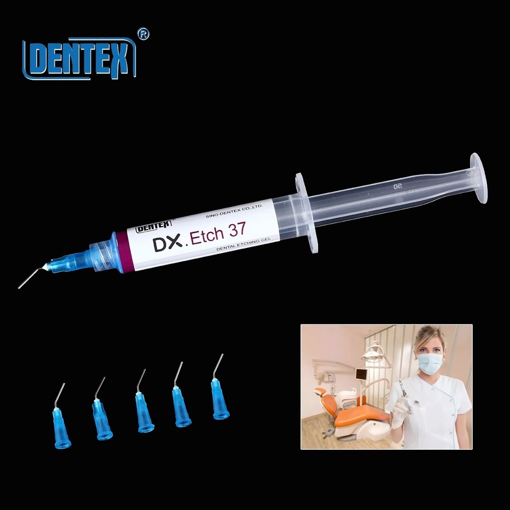 Dentex Dental Acid Etch Etching Gel 37% 5ml/syringe