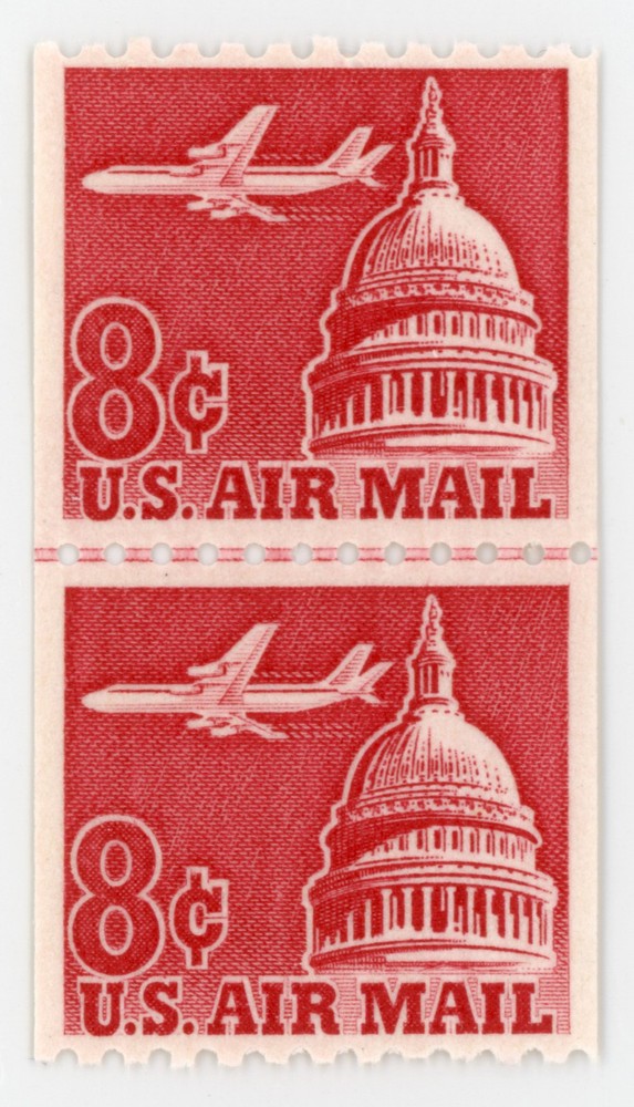 US #C65 Line Pair | Mint NH | Extra Fine/Superb