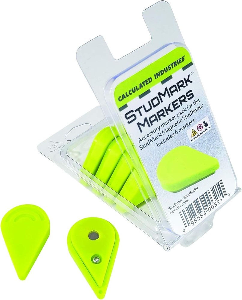 Compact 6-Piece StudMark Replacement Markers - Effortless Stud Location Tracking