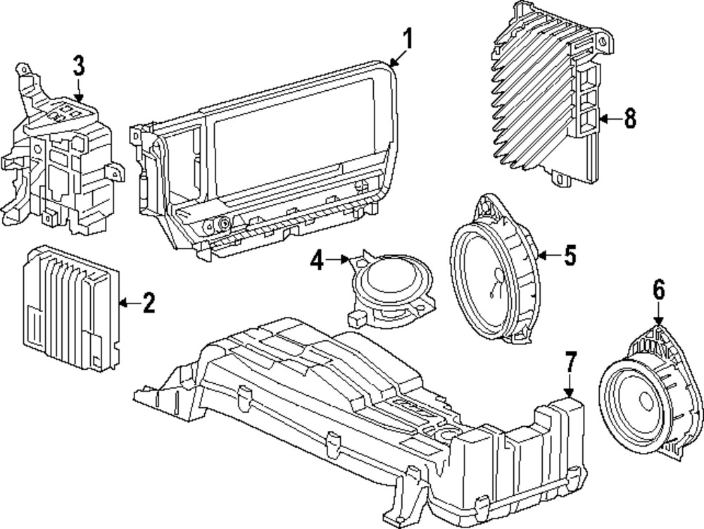 Genuine GM Amplifier 85717676