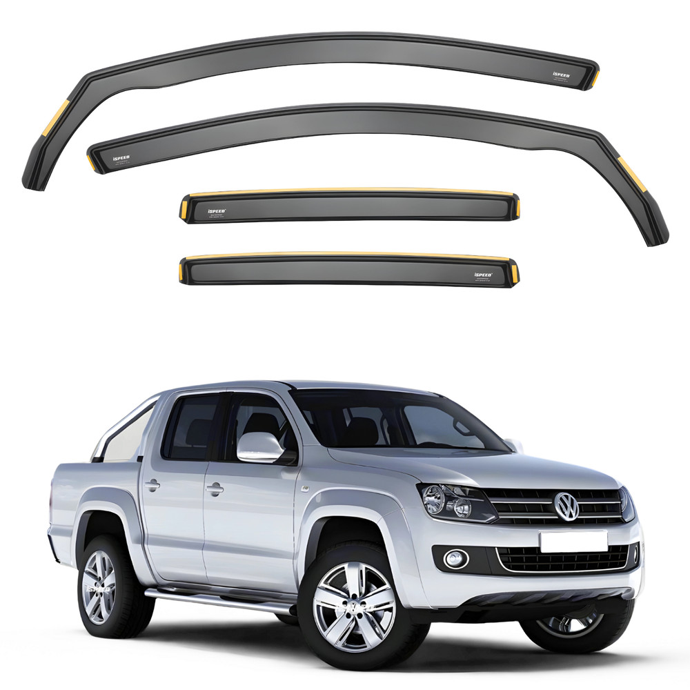 ISPEED Wind Deflectors for VW Amarok Double Cab 2009-2020 4pc Set Accessories