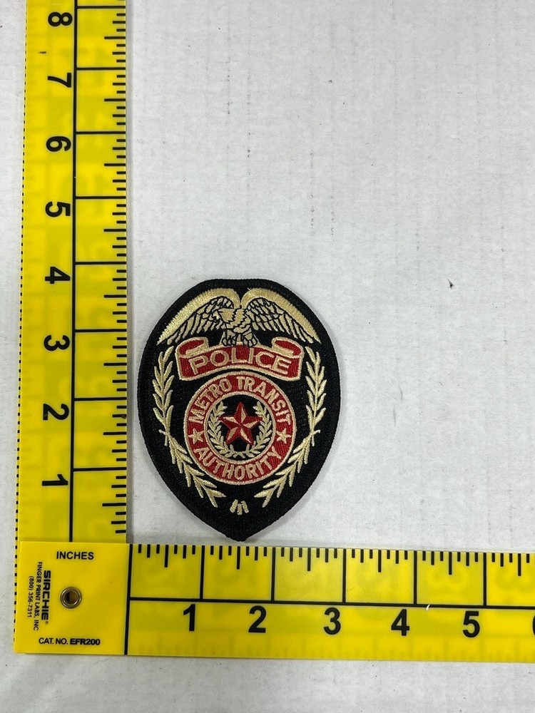 Police Metro Transit Authority Shoulder Patch new harris county Texas