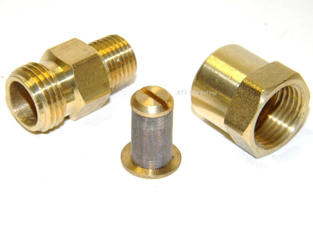 Carpet Cleaning 1/4" MxF Inline Strainer / Filter