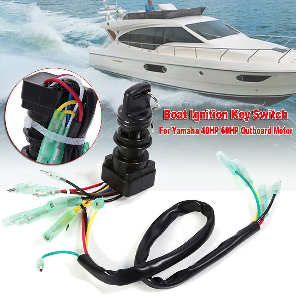 Ignition Key Switch Set For Yamaha Outboard Motor Control Box Accessories