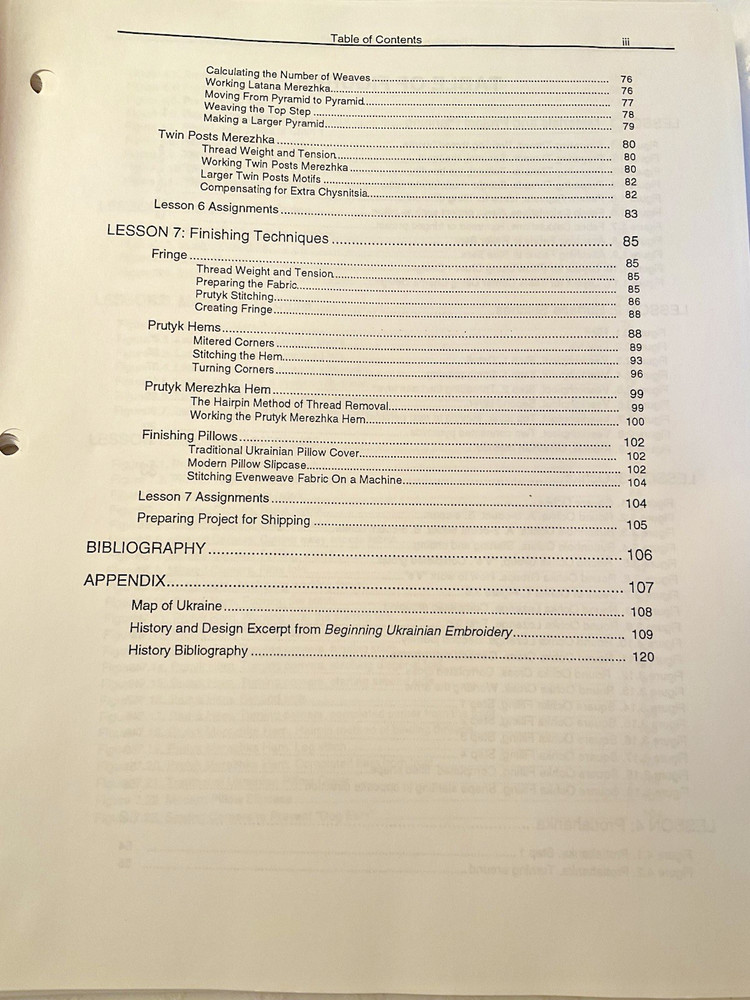 Jan Walters Needlework Chart Ukranian Openwork 1995 EGA Course Over 120 Pages