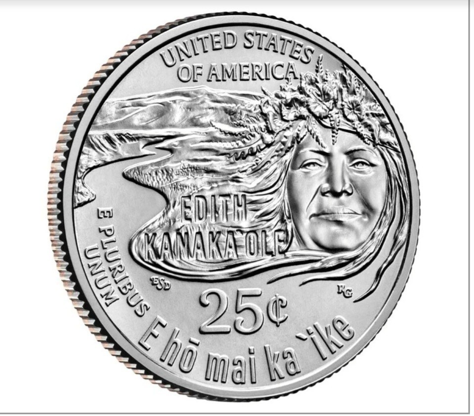 2023 PDS Edith Kanaka'ole 3 US Mint Roll Set AWQ code 23WRD