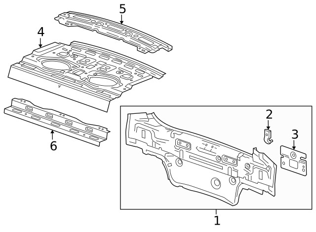 Genuine GM Back Glass 94576181