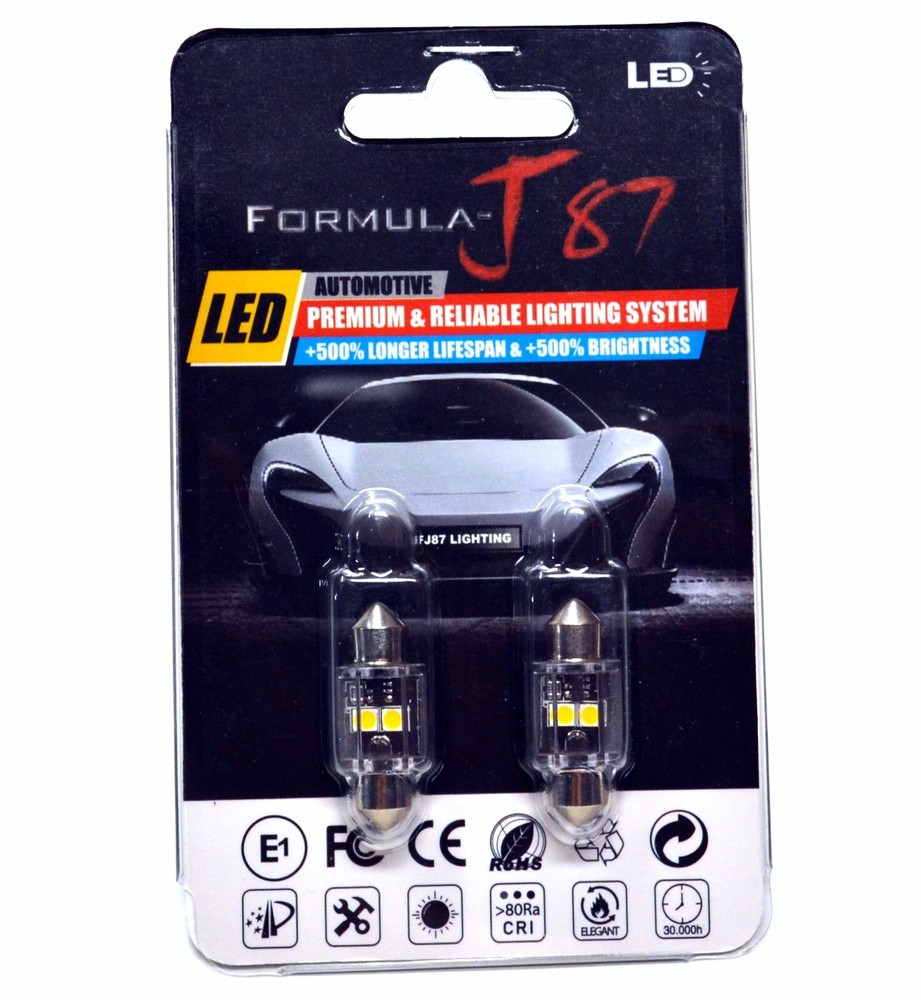 LED Light Canbus Error Free DE3175 5W Warm White Two Bulb Interior Map Replace