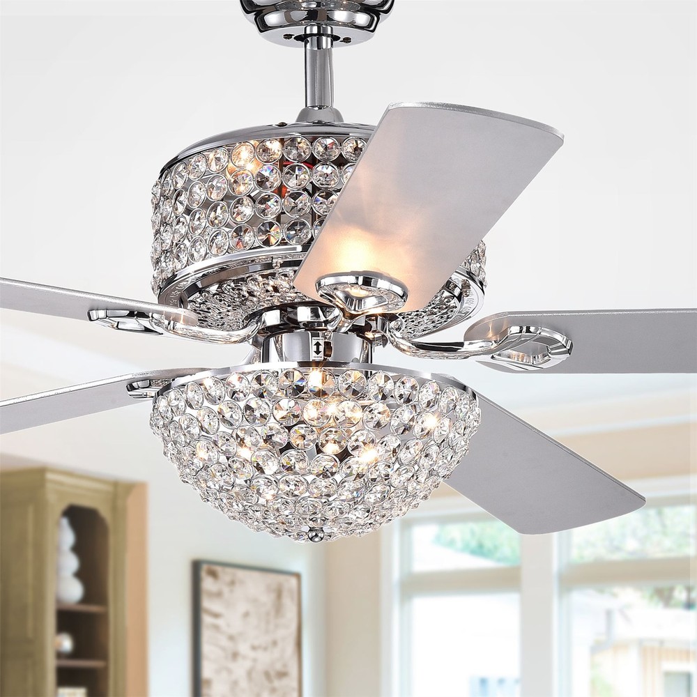 Finlayson Chrome 5-blade 52-inch Lighted Ceiling Fan