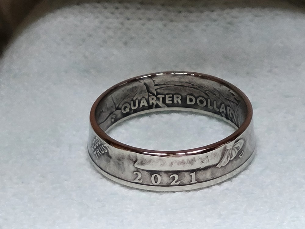 2021 - Size 10    Dated Quarter Coin Ring