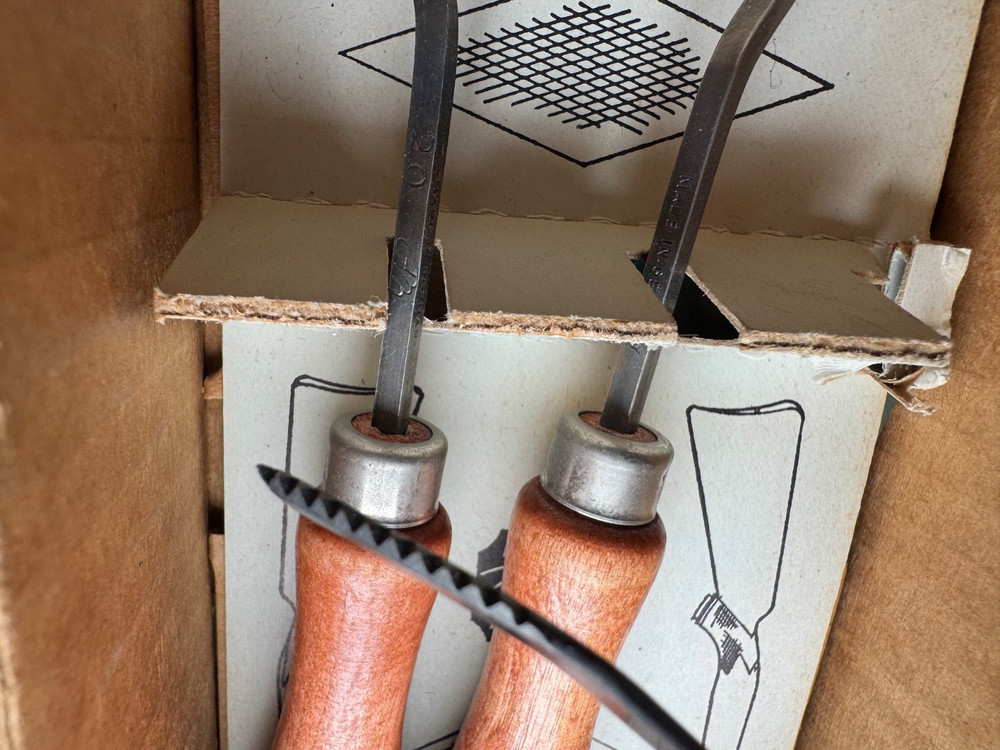 FRANK MITTERMEIER CHECKERING TOOLS SET + 2 DEM-BART C-1 AND S-1