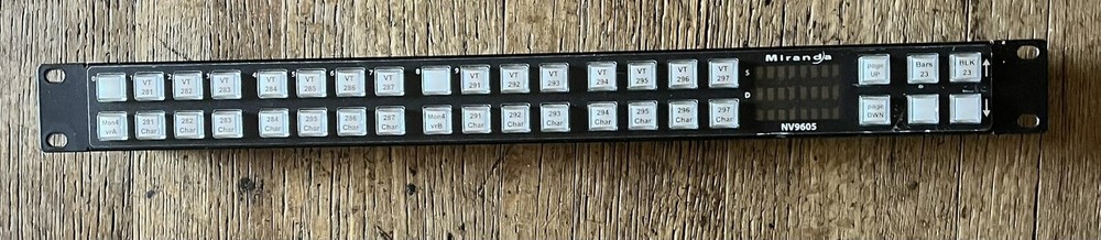 Miranda NV9605 multi mode paging control panel