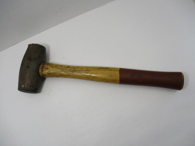 AFCO Brass Head Hammer 3 Pound Brass with a Solid Handle Three # EC