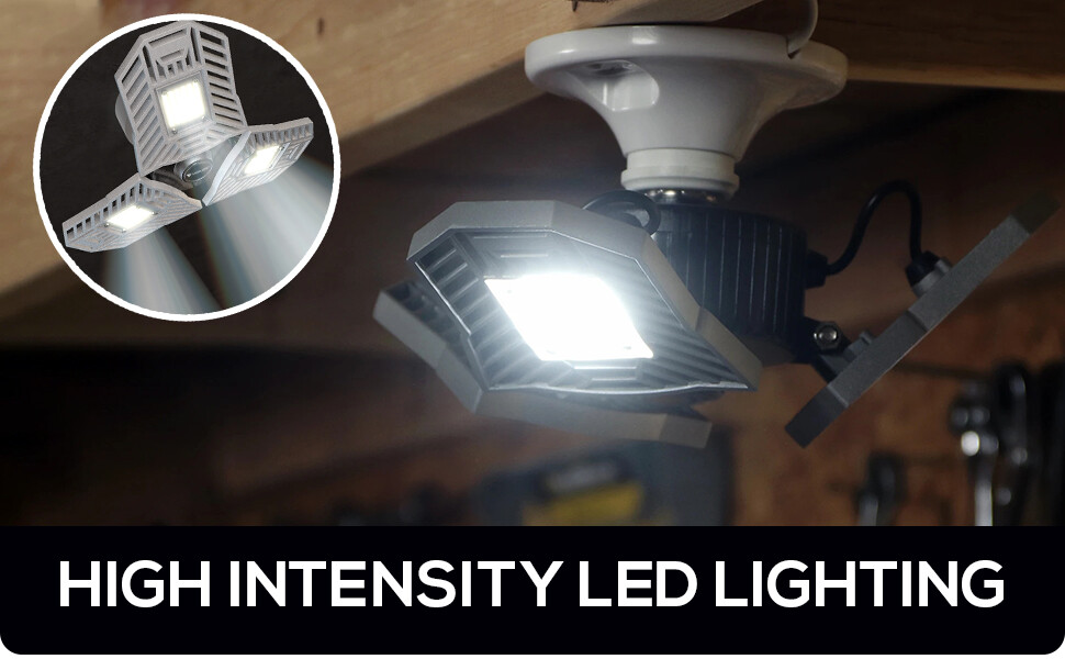 Three Led Garage Light- Adjustable light-Basement led Light