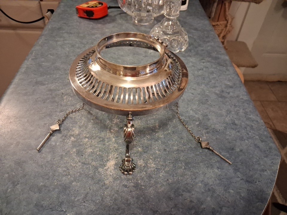 Antique Candle Stick Holder Silver Plate