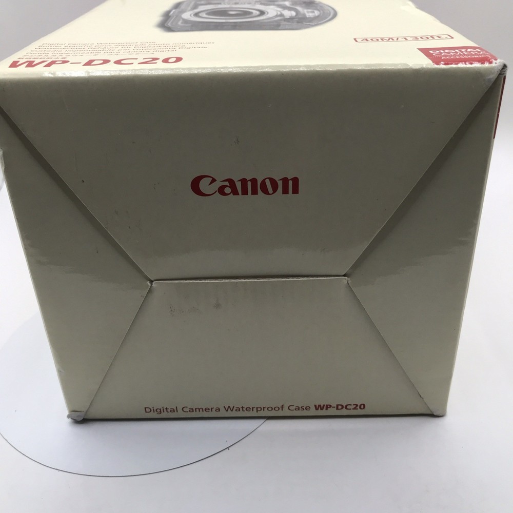 Canon WP-DC20 Waterproof Camera Case 130ft Clear Orange Blue With Strap