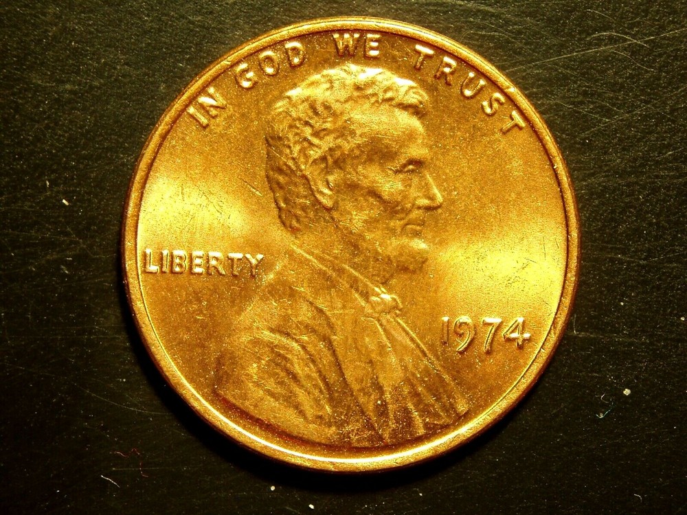 1974 ONE UNC LINCOLN MEMORIAL CENT #2